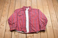 Vintage 1990s Algonquin Lined Plaid Button Up Shirt /
