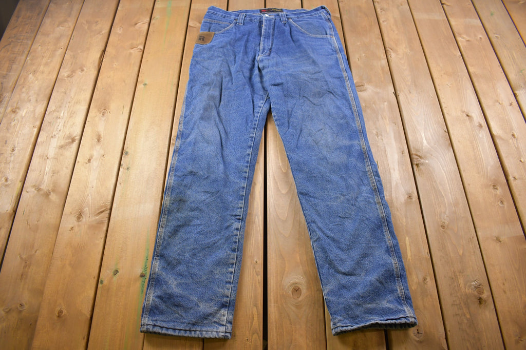 Vintage 1990's Wrangler Lined Blue Jeans 36 x 33