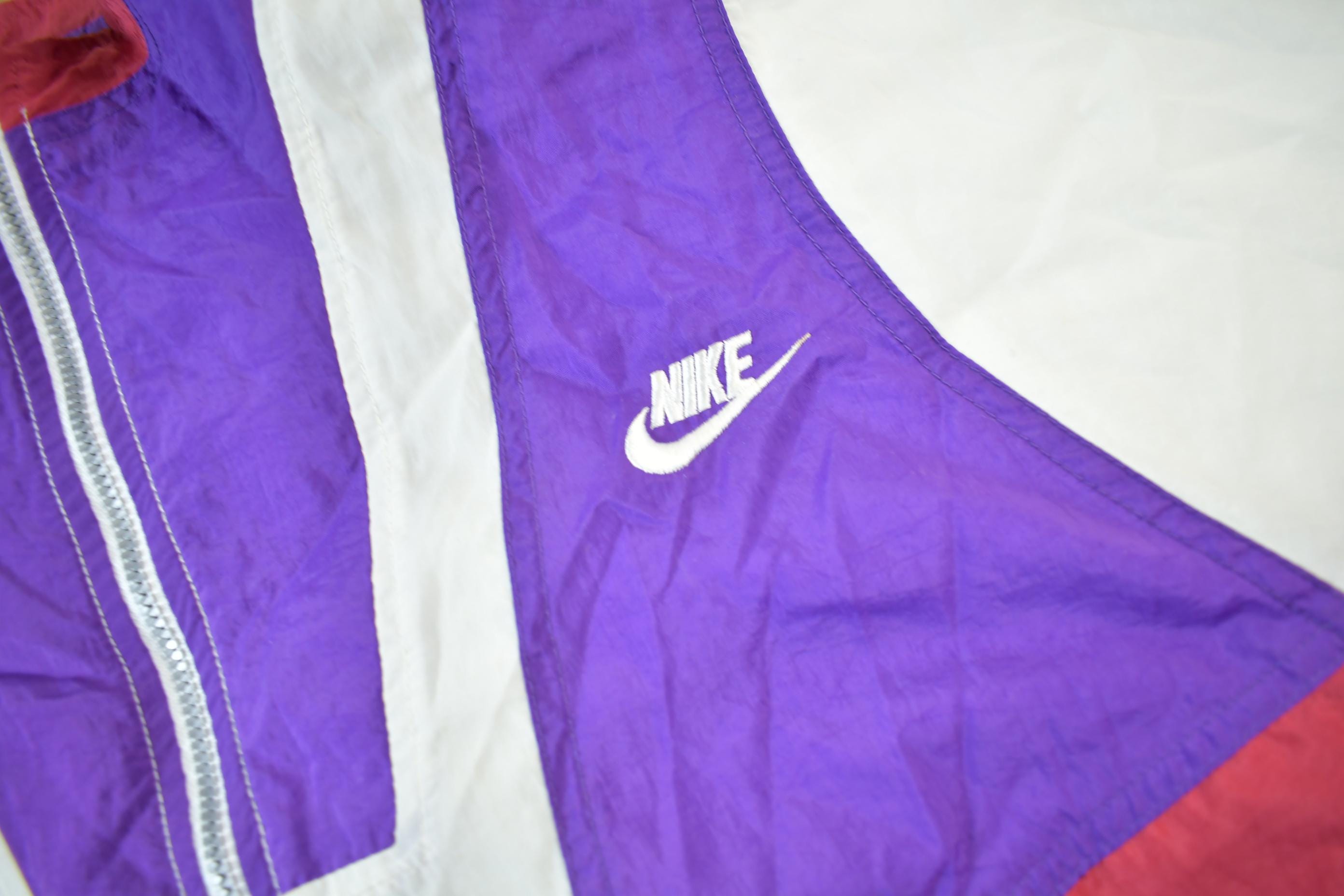 Vintage 1990s Nike Women's Color Block Windbreaker Jacket