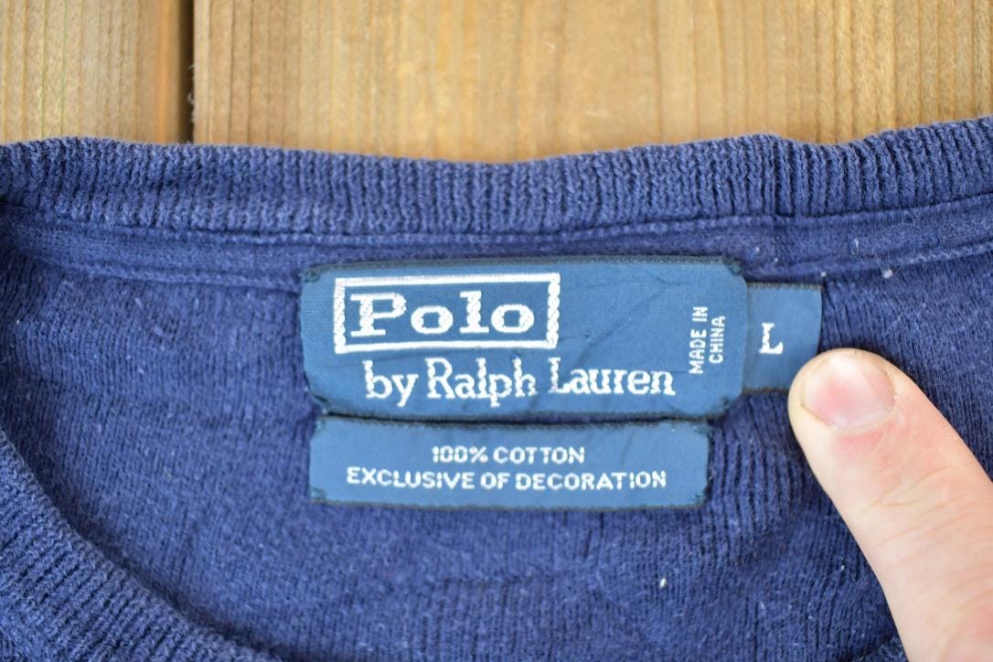 Vintage 1990s Polo By Ralph Lauren Knit Crewneck Sweater