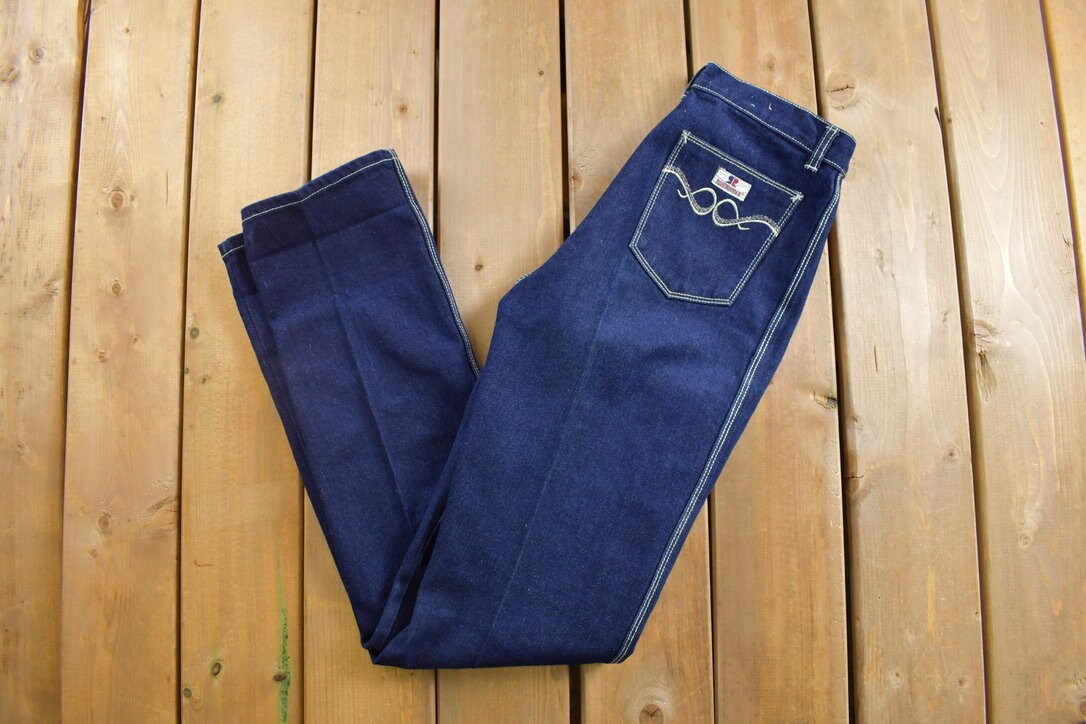 Vintage 1980s Road Runner Pleated Denim Jeans Size
