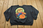 Vintage 1990s Fall Theme Crewneck Sweatshirt