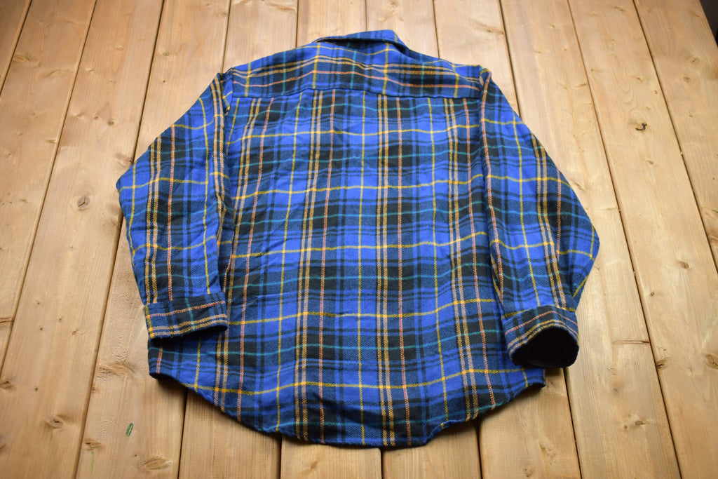 Vintage 1990s Plaid Winter Flannel Button Up Shirt
