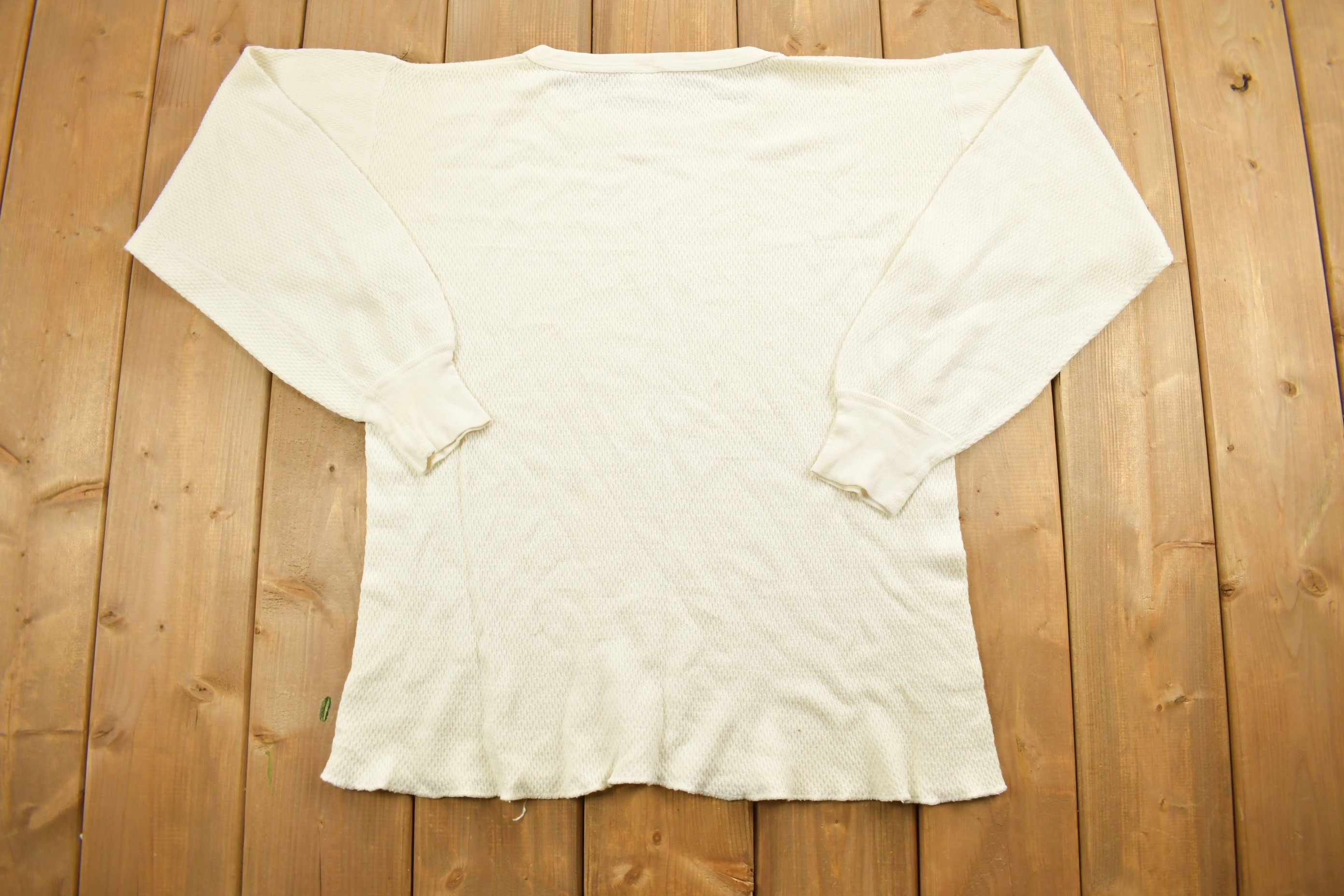 Vintage 1980s Blank White Sweater