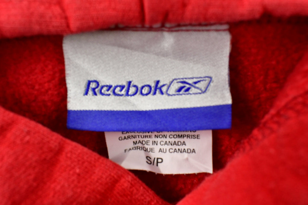 Vintage 90's Reebok Embroidered Hooded Sweater