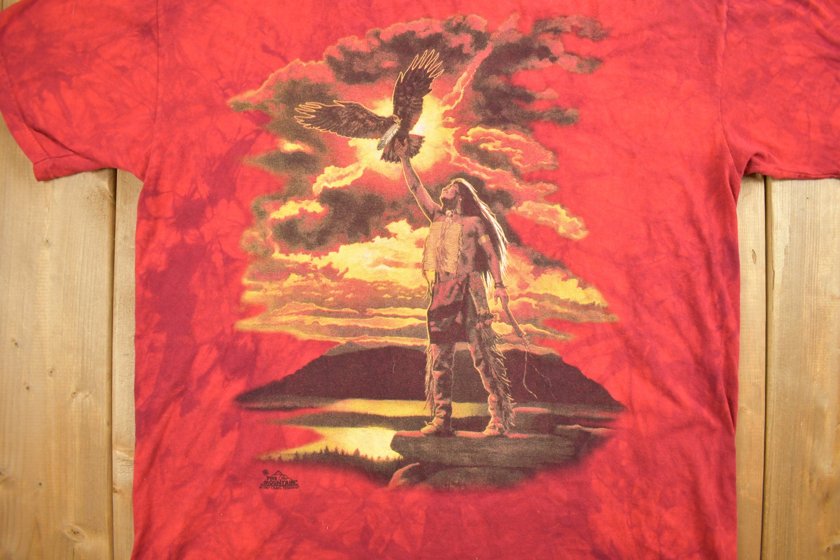 Vintage 1990's Native American Eagle Graphic T-Shirt