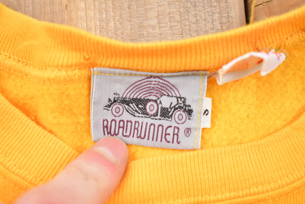 Vintage 1980s Road Runner Monza Spyder Graphic Raglan Crewneck Sweatshirt