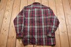 Vintage 1990s Christopher Heart Plaid Lined Button Up Shirt