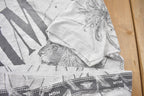 Vintage 1990s Metro Goldwyn Mayer Graphic All Over Print T Shirt