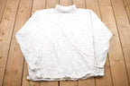 Vintage 1990s Lee Blank Turtleneck Crewneck Sweatshirt