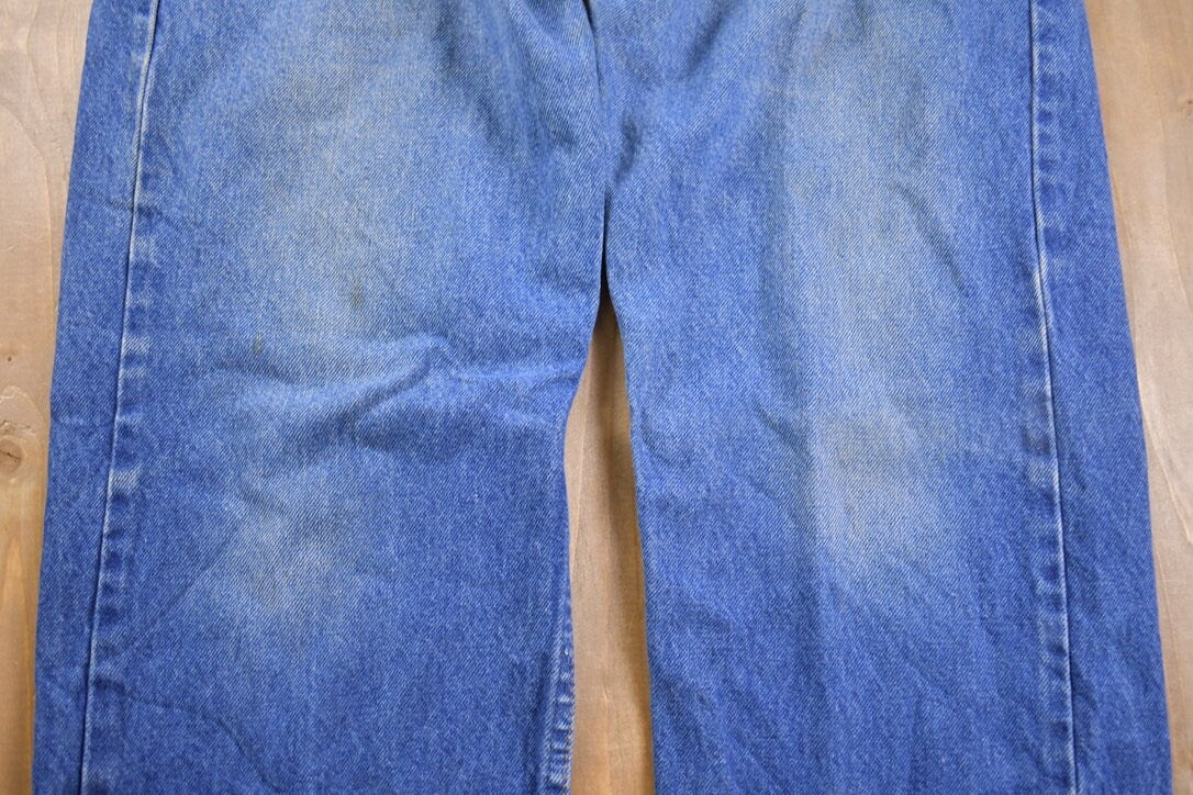 Vintage 1990s Levi 505 Orange Tab Jeans Size 34 x 28