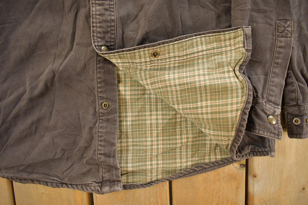 Vintage 1990s Carhartt Flannel Lined Shirt Men's Medium