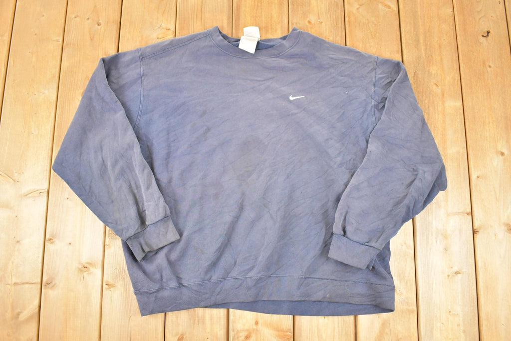 Vintage 1990s Nike Embroidered Mini Swoosh Sweatshirt Mens XL