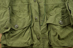 Vintage 1990s Military Field Button Up Shirt / 1990s Button Up / Vintage Flannel / Field Jacket / 90s Military Jacket