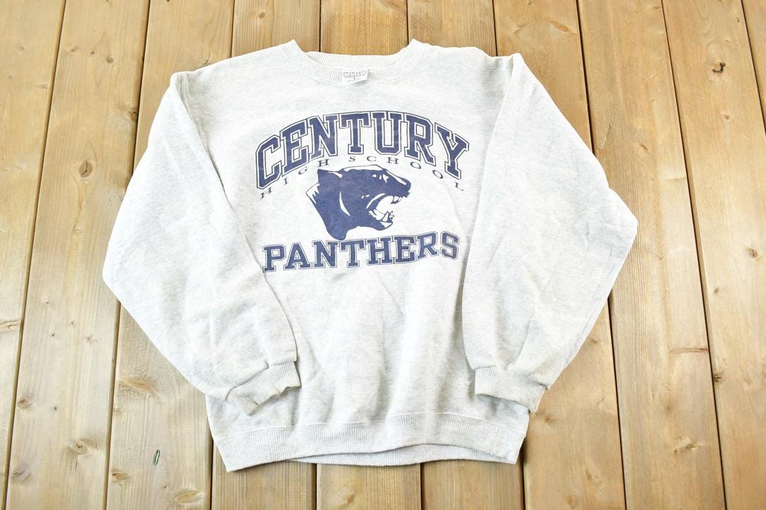Vintage 1990s Century High School Panthers Crewneck Mens S