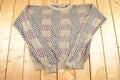 Vintage 1990s Jantzen PDX Knit Crewneck Sweater Women's XL  90's Abstract Pattern 3D Knitted Sweatshirt
