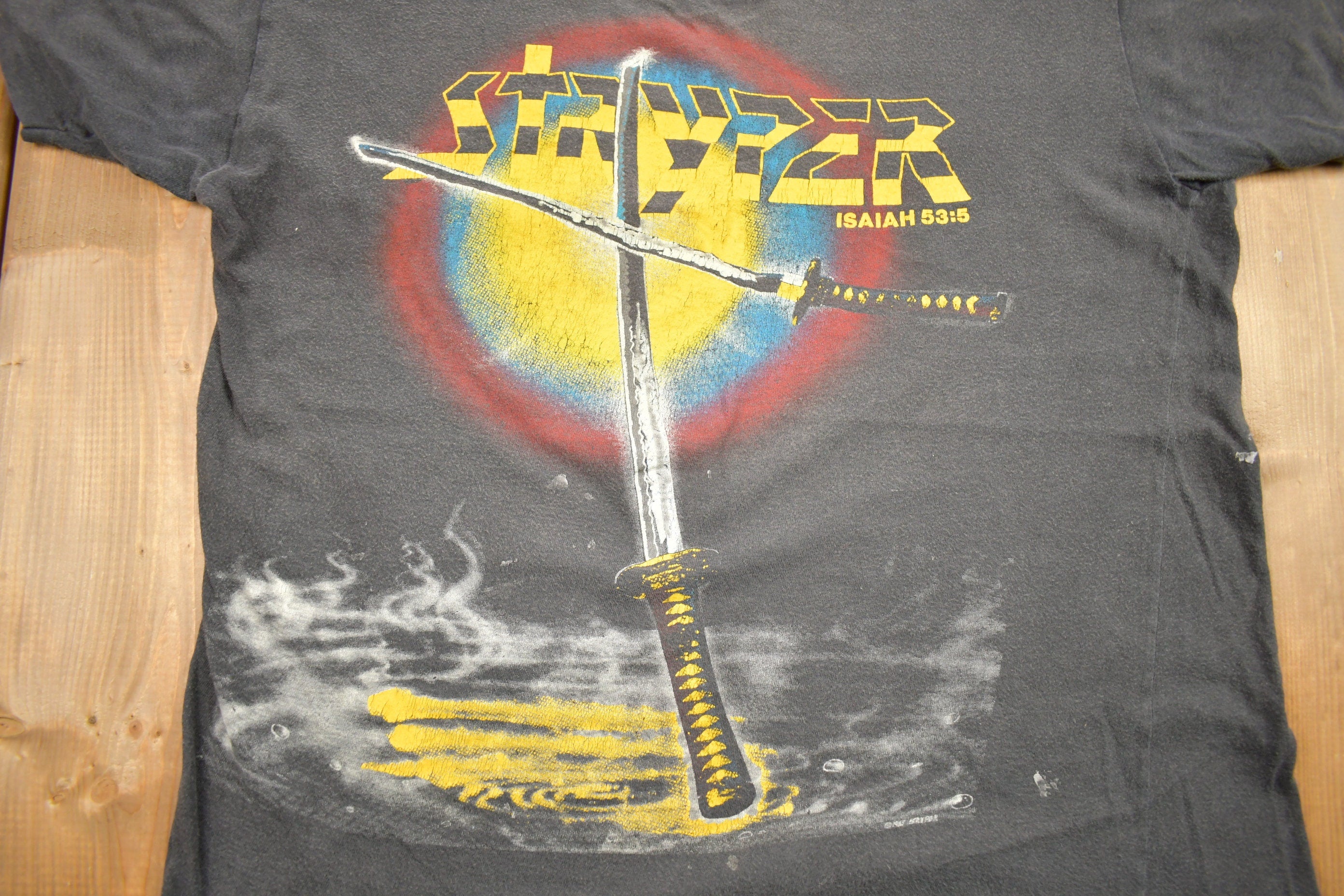 Vintage 1986 Stryper Soldiers Under Command Tour Band T-Shirt
