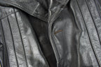 Vintage 1980s Cosa Nova Women's Full Length Leather Trench Coat made In Canada