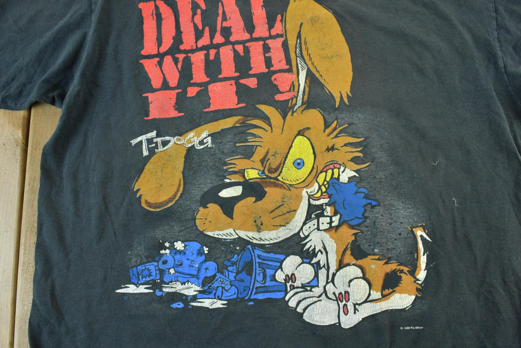 Vintage 1990s T Dogg Deal With It -Shirt