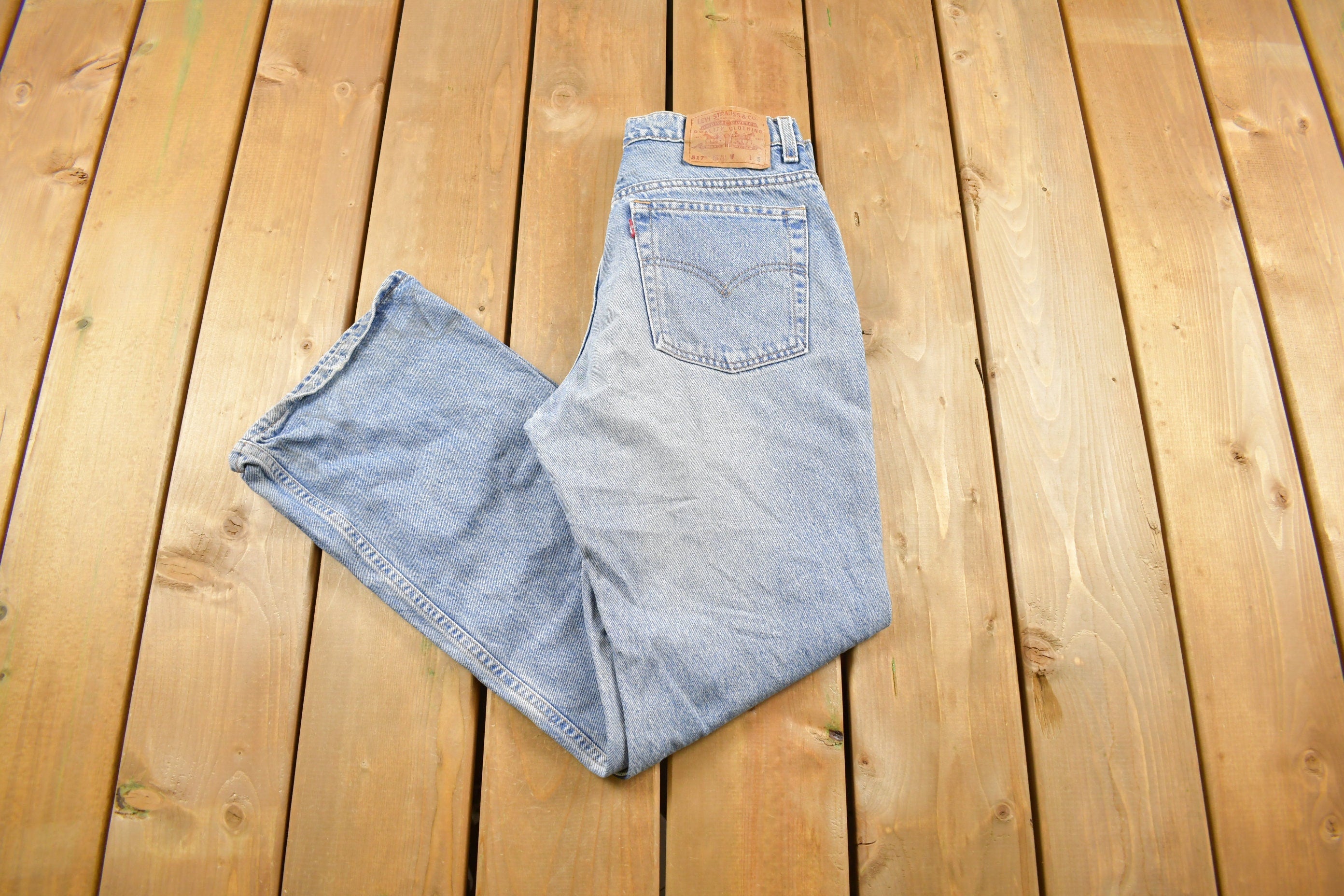 Vintage 1990s Levi's 517 Boot Cut Low Rise Women's Jeans Size 30 x 34