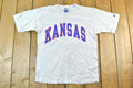 Vintage 1990s Champion Kansas Heavyweight University Collegiate T-Shirt