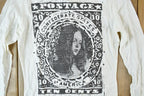 Deadstock Women Vintage Vigoss Gold Y2K Postage T-Shirt
