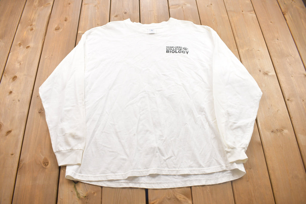 Vintage 1990s College Biology Crewneck Sweatshirt