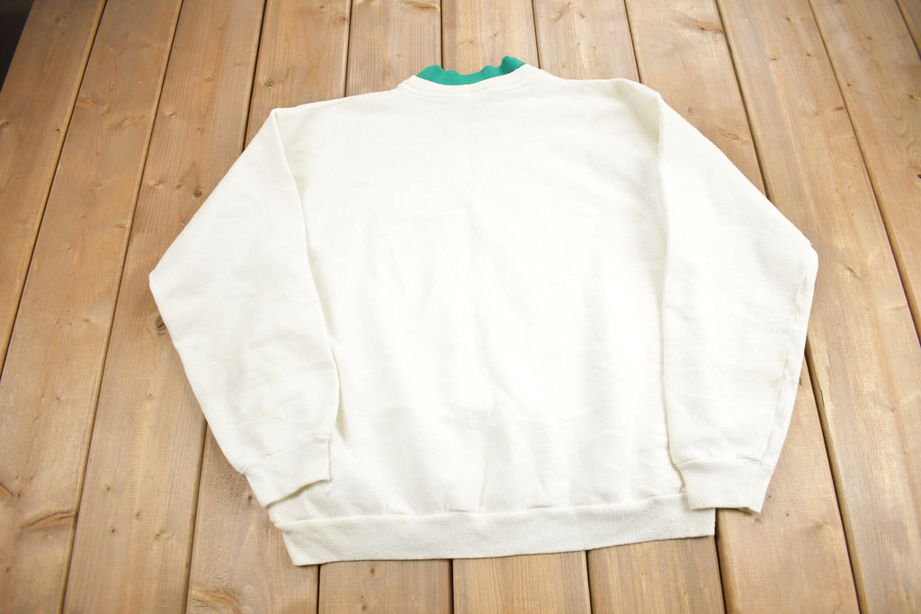 Vintage 1990s Sunflower Double Collar Crewneck Sweater