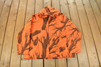 Vintage 1990s Orange Tree Camo Hunting Jacket Men's 2XL