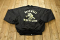 Vintage 1980s Hopewell Wrestling Bulldogs Windbreaker Bomber Jacket