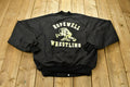 Vintage 1980s Hopewell Wrestling Bulldogs Windbreaker Bomber Jacket