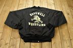 Vintage 1980s Hopewell Wrestling Bulldogs Windbreaker Bomber Jacket