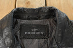 Vintage 1990s Dockers Leather Bomber Flight Jacket Men's XL