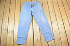 Vintage 1990s Levi Strauss Red Tab 560 Loose Fit Denim Jeans Size 33 x 32 Made In USA