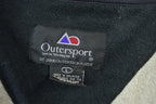 Vintage 1990s Outersport Zip Up Beige Fleece Sweater / Outdoorsman / 90s Sweater / Streetwear / Hiking / Fleece Zip up / Beige Zip Up