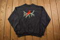 Vintage 1990s Winter Cardinal Crewneck Sweatshirt