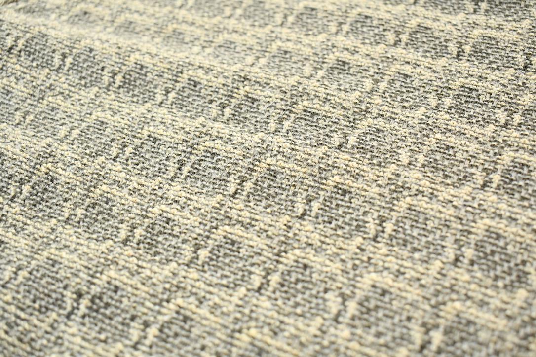 Vintage 1990s Beige Jantzen Signature Knit Abstract Pattern V-Neck Sweater / 90s V-Neck / Size XL / Boxy Fit