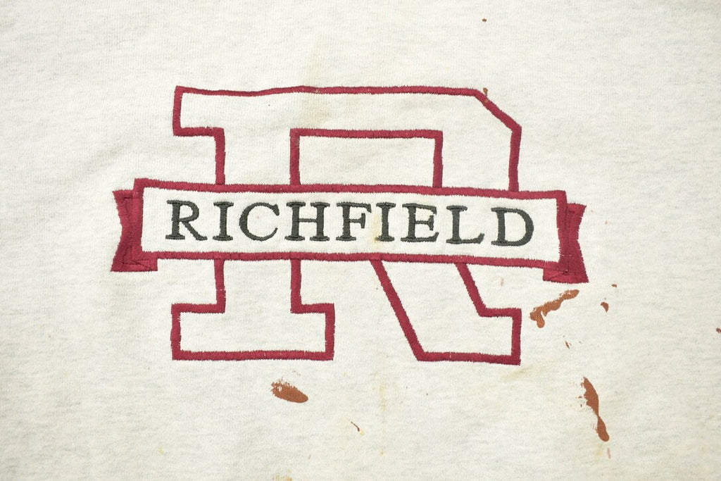 Vintage 1990s Thrashed Richfield University Collegiate Crewneck
