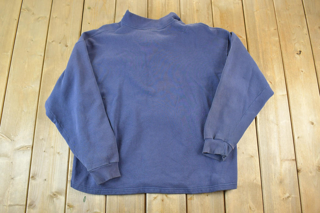 Vintage 1990s Starter Connecticut Huskies University Quarter Zip Crewneck
