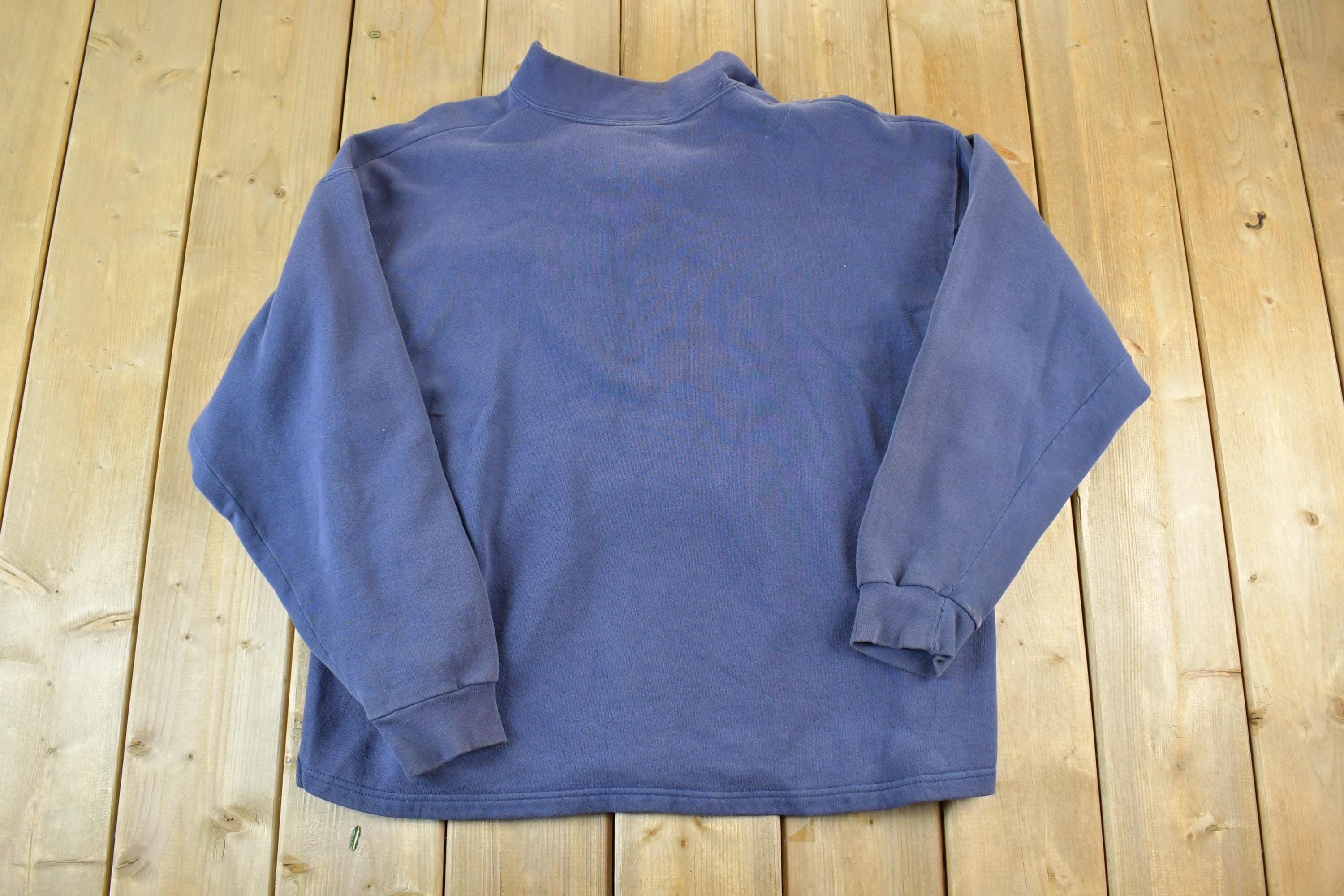 Vintage 1990s Starter Connecticut Huskies University Quarter Zip Crewneck