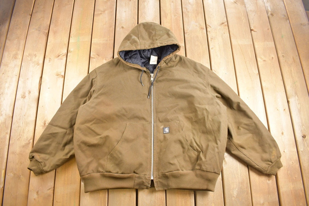 Vintage 1990s Carhartt Hooded Work Jacket