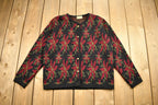 Vintage 1960s Champion Knitting Mills Cardigan Sweater  Vintage Champion  Button Up  Patchwork  True Vintage  Made In Canada