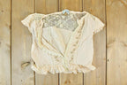 Women Vintage Vigoss Y2K Lace T-Shirt Vigoss Grunge Skull Print