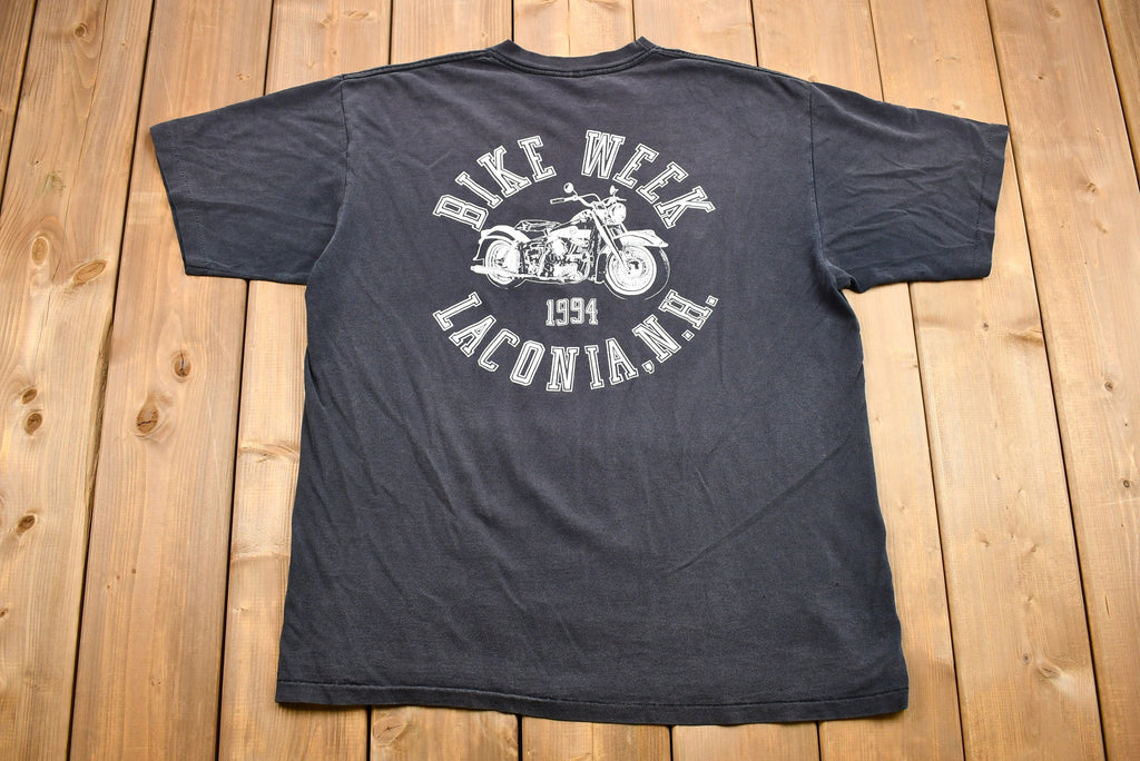 Vintage 1994 Harley Davidson Motorcycles Laconia, N.H. Bike Week Graphic T-Shirt