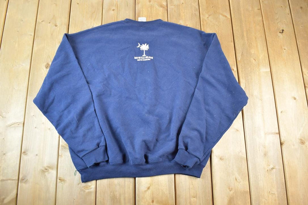 Vintage 1990s Myrtle Beach Souvenir Crewneck Sweatshirt Made In USA