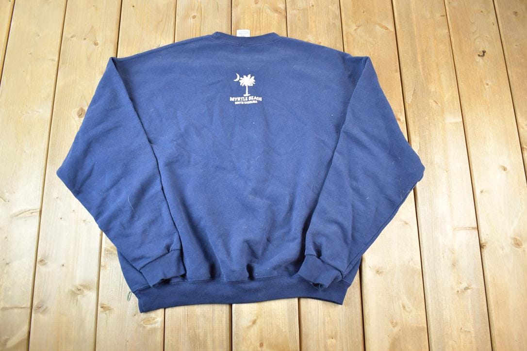 Vintage 1990s Myrtle Beach Souvenir Crewneck Sweatshirt Made In USA