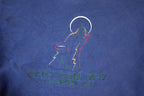 Vintage 1990s Back Country Classics Embroidered Wolf Crewneck Sweatshirt Mens M