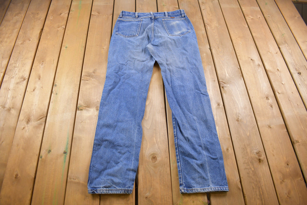 Vintage 1990's Rustler's Basic Blue Jeans 32 x 33