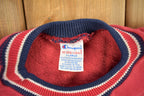 Vintage 1990s Champion Reverse Weave Embroidered Logo Crewneck Sweatshirt