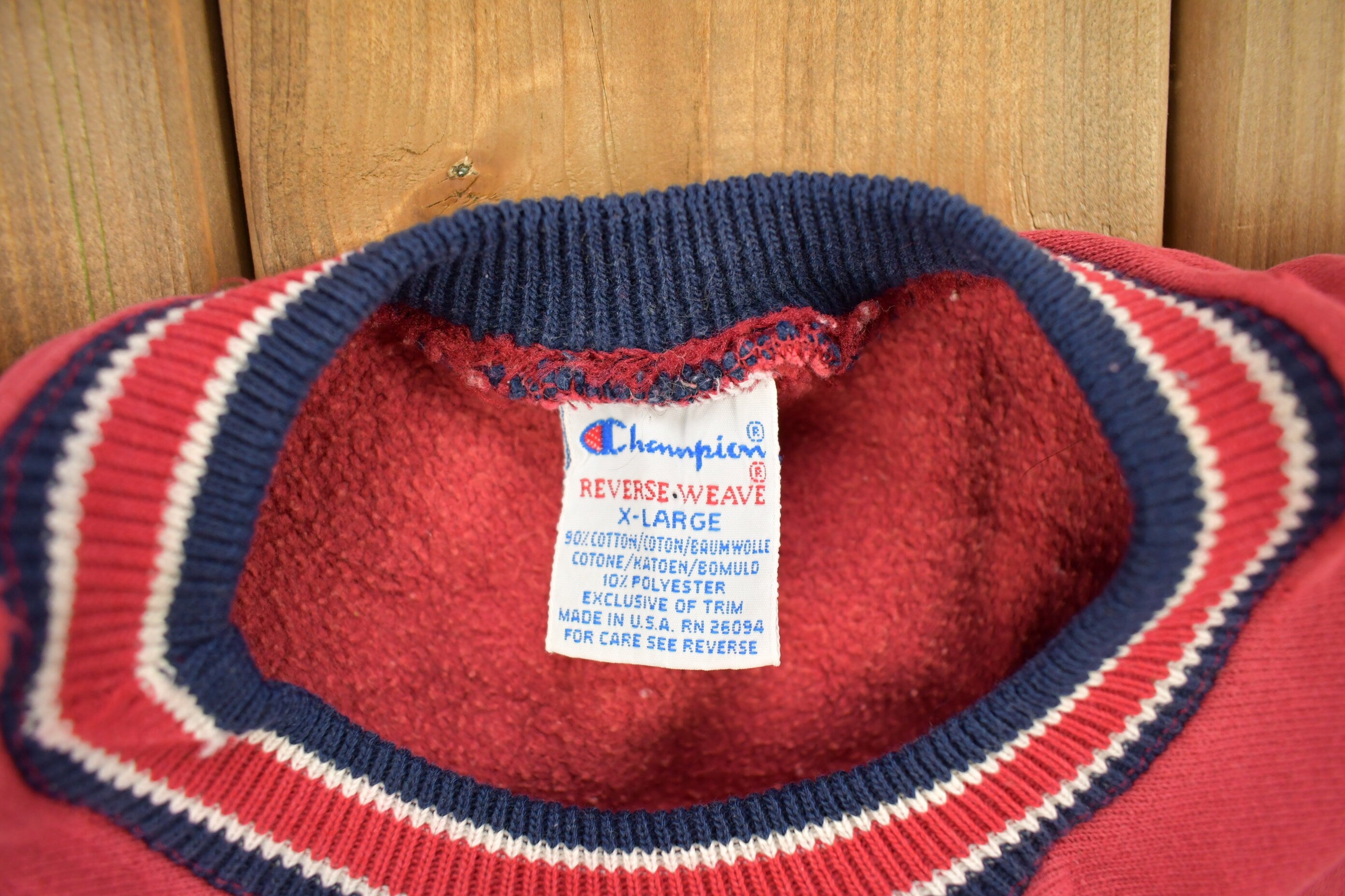 Vintage 1990s Champion Reverse Weave Embroidered Logo Crewneck Sweatshirt